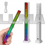 LED лампа RGB реагирующая на звук Light Bar 32 диода белая